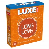 Презервативы с продлевающим эффектом LUXE Royal Long Love - 3 шт.