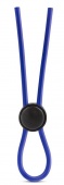 Синее эрекционное лассо Silicone Loop Cock Ring