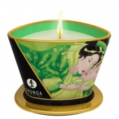 Массажное аромамасло в виде свечи Shunga Exotic Green Tea Зелёный чай - 170 мл