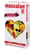 Презервативы Masculan Ultra 1 Tutti-Frutti с фруктовым ароматом - 10 шт