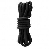 Хлопковая веревка для связывания Lux Fetish чёрная - 3 м