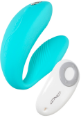 Гибкий вибратор для пар We-Vibe Sync Aqua мятный