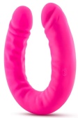 Розовый двусторонний фаллоимитатор 18 inch Silicone Slim Double Dong - 45,7 см.