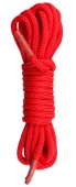 Нейлоновая веревка Black Bondage Rope 5 м красная