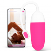 Виброяйцо с управлением через смартфон Magic Vini розовое