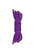 Верёвка Ouch! Japanese Mini Rope фиолетовая - 1,5 м