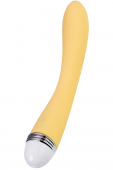 Классический вибратор Flovetta Calla желтый - 22 см