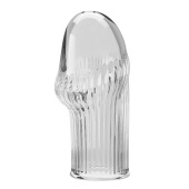 Прозрачная насадка на пенис Huel - 9 см.