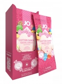 Набор из 12 саше по 10 мл лубриканта System JO Cotton Candy со вкусом сахарной ваты