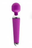 Фиолетовый силиконовый вибромассажер с 16 видами пульсации - 19,2 см.