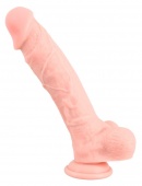 Гибкий силиконовый фаллоимитатор Medical Silicone Dildo - 24 см