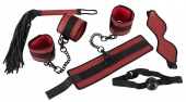 Красно-черный набор для игр и фиксации Bondage Set 