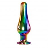 Радужная металлическая пробка Rainbow Metal Plug Large - 12,9 см.