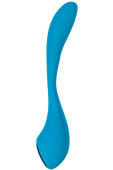 Гибкий вибратор Satisfyer G-Spot Flex 5+ с управлением от приложения голубой