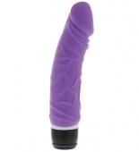 Фиолетовый вибратор-реалистик PURRFECT SILICONE CLASSIC 6.5INCH - 16,5 см.