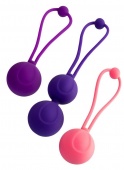 Набор из 3 вагинальных шариков BLOOM разного цвета