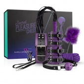 БДСМ-набор из 10 предметов Secret Pleasure Chest Purple Apprentice фиолетовый