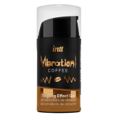 Стимулирующий гель с кофейным вкусом и эффектом вибрации Vibration! Coffee - 15 мл