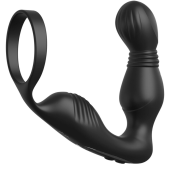 Стимулятор простаты с эрекционным кольцом Ass-Gasm Pro P-Spot Milker чёрный