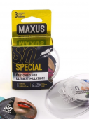 Презервативы с точками и ребрами Maxus Air Special - 3 шт