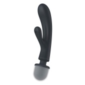 Двухсторонний вибромассажер Satisfyer Triple Lover серый