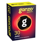 Ароматизированные цветные презервативы Ganzo Juice Black Edition 30 шт