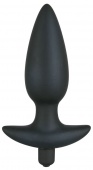 Анальная вибропробка Black Velvets большая - 17 см