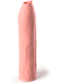 Телесная насадка-удлинитель Uncut Silicone Penis Enhancer - 17,8 см.