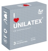 Рельефные точечные презервативы Unilatex Dotted - 3 шт