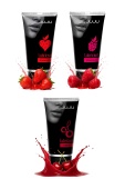 Набор из 3 съедобных лубрикантов JUJU (клубника, малина, вишня)