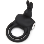 Двойное эрекционное виброкольцо Happy Rabbit Cock Ring чёрное