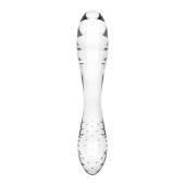 Двухсторонний стеклянный фаллоимитатор Satisfyer Dazzling Crystal 1 прозрачный