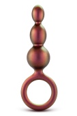 Массажер для анальной стимуляции цвета бронзы Matrix Beaded Loop Plug - 13,3 см.