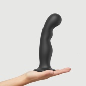 Фаллоимитатор с изгибом Strap-On-Me Dildo Plug P&G размер XXL 18,5 см черный