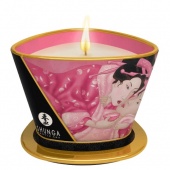 Массажное аромамасло в виде свечи Shunga Rose Petals Лепесток Розы - 170 мл