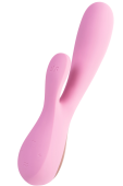 Вибратор со стимулятором клитора Satisfyer Mono Flex с приложением 20,4 см розовый