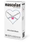 Ультрапрочные презервативы Masculan Ultra Safe Black - 10 шт.