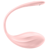 Виброяйцо Satisfyer Ribbed Petal с дистанционным управлением розовое