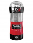 Прозрачный мастурбатор PDX Elite ViewTube See-Thru Stroker