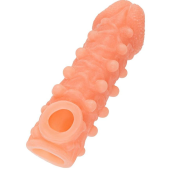 Насадка с шариками и отверстием для мошонки Kokos Cock Sleeve CS010-L