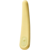 Нереалистичный гибкий вибратор Iroha Fit Mikazuki жёлтый