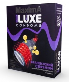 Презерватив Luxe maxima Французский связной с усиками и шариками  - 1 шт