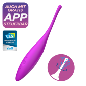 Точечный вибратор Satisfyer Twirling Joy с управлением от приложения фиолетовый