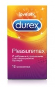 Презервативы Durex Pleasuremax с ребрами и пупырышками 12 шт