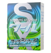 Презервативы ультратонкие Sagami Xtreme Mint с ароматом мяты 3 шт