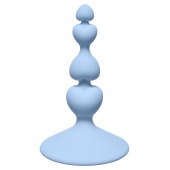 Голубая анальная пробка Sweetheart Plug Blue - 10 см.