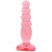 Анальный стимулятор елочка Crystal Jellies Anal Delight розовая - 14 см