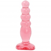 Анальный стимулятор елочка Crystal Jellies Anal Delight розовая - 14 см