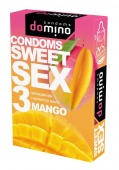 Оральные презервативы Domino Sweet Sex Манго - 3 шт