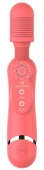 Розовый универсальный массажер Silicone Massage Wand - 20 см.